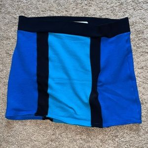 Blue and black tight skirt from XXI